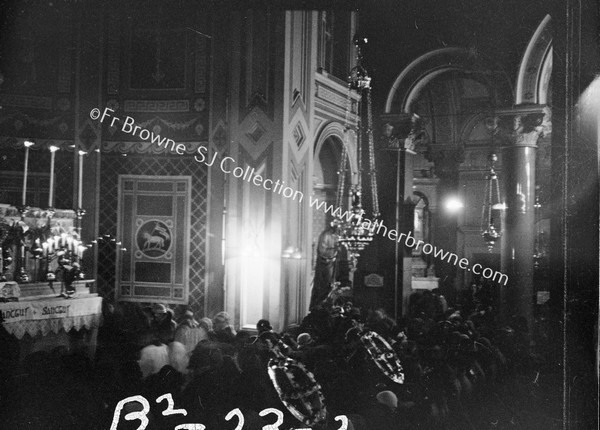 ST PATRICK'S CHURCH INTERIOR DURING BENEDICTION